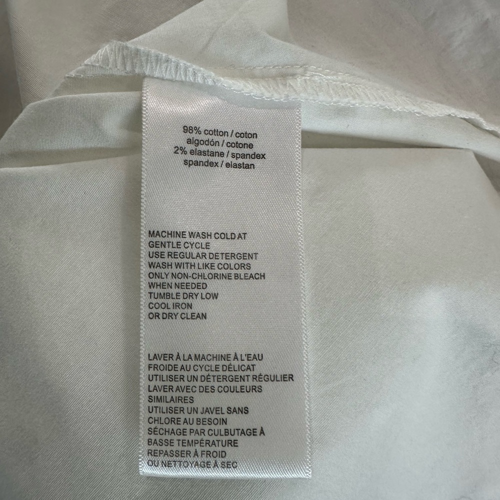 H by Halston White Boxy 3/4 Sleeve Blouse - Picture 7 of 8